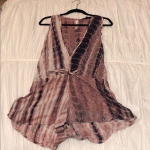 tie dye tie romper